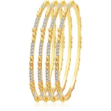 Sukkhi Ravishing Gold Plated AD Bangle For Women