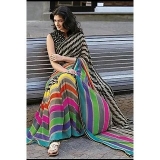 SVB Saree Multicolour Bhagalpuri silk saree