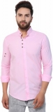 Only at Rs. 398 Men Solid Casual Mandarin Shirt