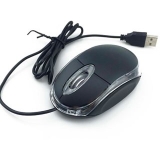 USB Optical Wired Mouse Black
