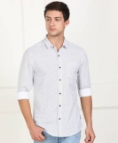 Wrangler 20X  Men Printed Casual Peter Pan Shirt