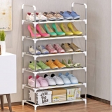 FurnCentral Metal Shoe Stand  (6 Shelves)