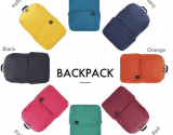 Xiaomi Trendy Solid Color Lightweight Water-resistant Backpack – BLACK